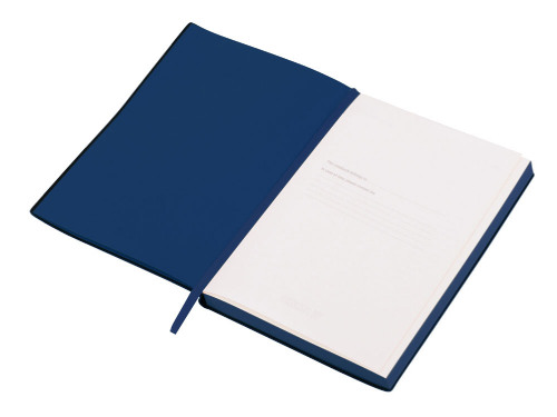 Бизнес-блокнот C1 софт-тач, гибкая обложка, 128 листов, темно-синий