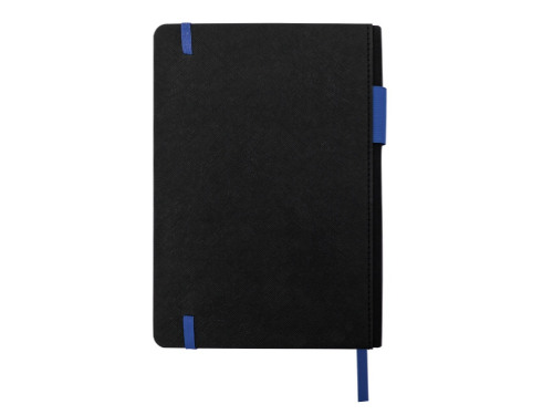 Бизнес блокнот Bossy с цветным срезом, твердая обложка, 128 листов, черный и синий