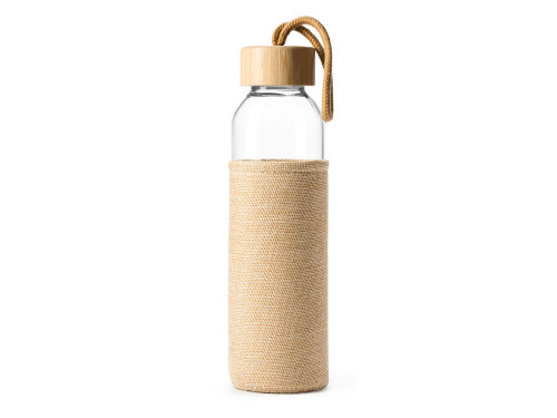 Стеклянная бутылка SIBU 500 мл, прозрачный/бежевый