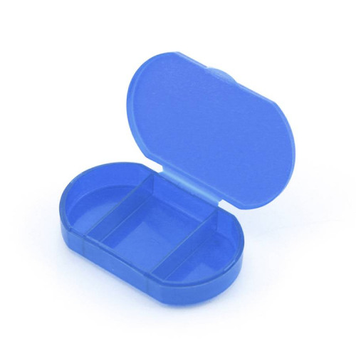 Витаминница TRIZONE, 3 отсека; 6 x 1.3 x 3.9 см; пластик, синяя (синий)