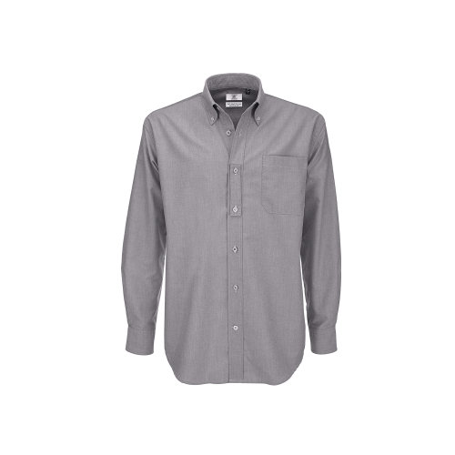Рубашка мужская с длинным рукавом Oxford LSL/men, серый