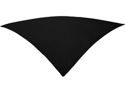 Шейный платок FESTERO треугольной формы, черный