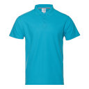 Рубашка поло мужская STAN хлопок/полиэстер 185, 04, бирюзовый